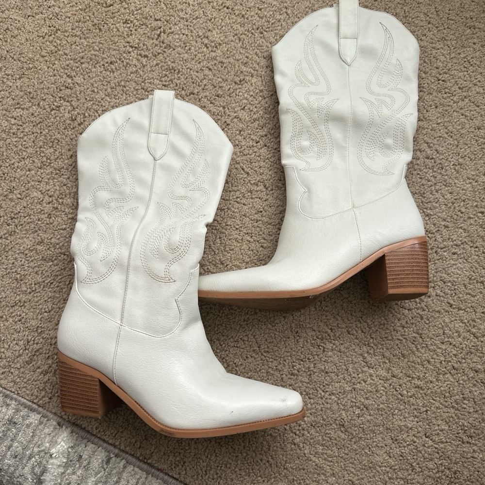White Cowboy Boots